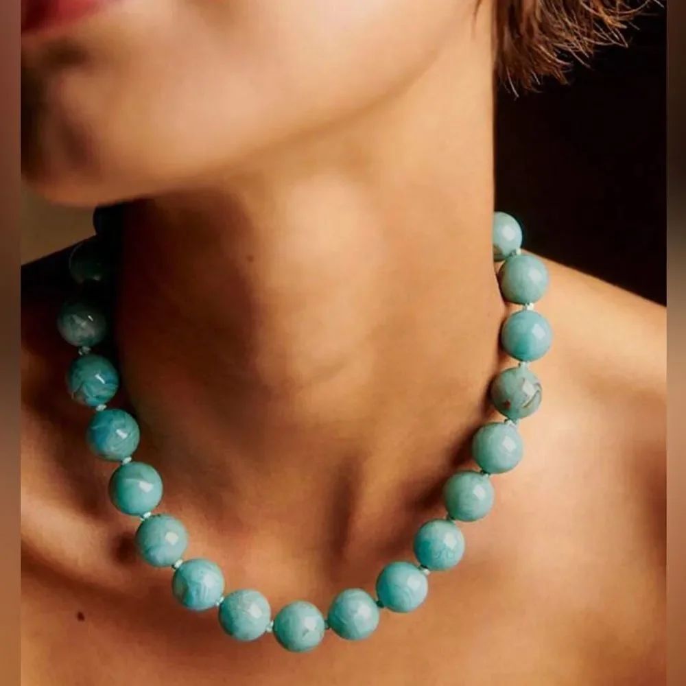 Boho beaded necklace Q380
